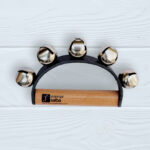 زنگوله هلالی چرمی دسته چوبی صبا