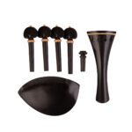 ست ویولن زیرچانه گوشی سیم گیر و پین مدل آبنوس